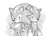 Shadow Sonic Color Page: Printable Fun for Kids