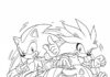 Shadow Sonic Colouring Page: Printable Fun for Kids
