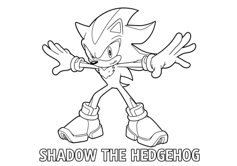 Shadow the Hedgehog Coloring Pages – Printable Fun for Kids Shadow the Hedgehog Coloring Pages – Printable Fun for Kids