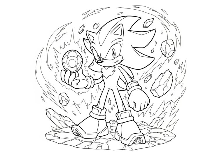Shadow the Hedgehog Pictures to Color Shadow the Hedgehog Pictures to Color