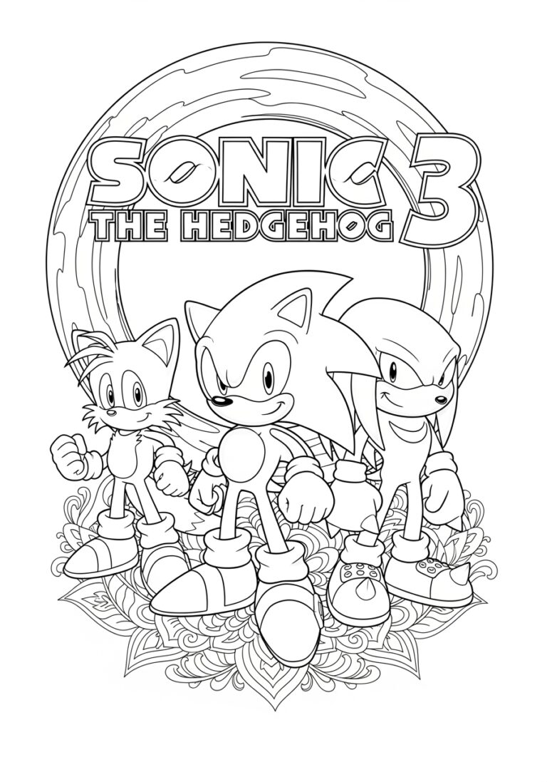Sonic 3 Coloring Pages: Fun and Free Printables Sonic 3 Coloring Pages: Fun and Free Printables
