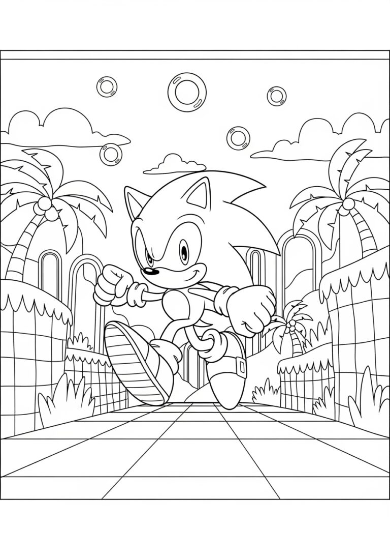 Sonic Color Sheet: Fun and Free Printable Coloring Pages Sonic Color Sheet: Fun and Free Printable Coloring Pages