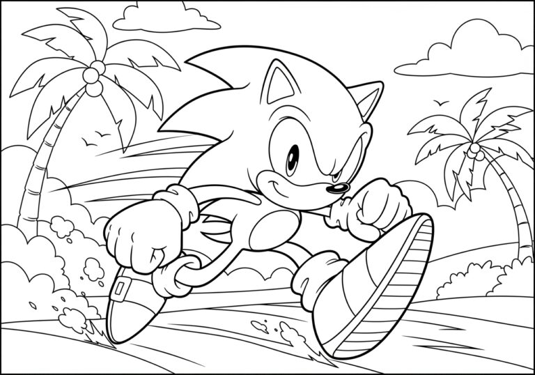 Fun and Free Sonic Coloring Pages for Kids Fun and Free Sonic Coloring Pages for Kids