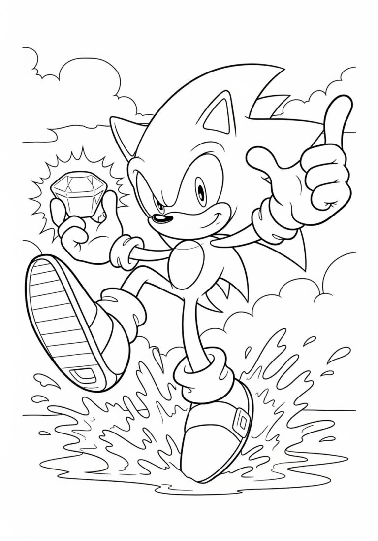 Sonic Coloring Pages: Super Sonic Adventures Sonic Coloring Pages: Super Sonic Adventures