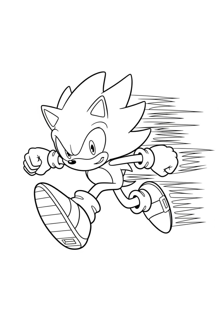 Sonic Coloring Pages: Super Sonic Adventures Await! Sonic Coloring Pages: Super Sonic Adventures Await!