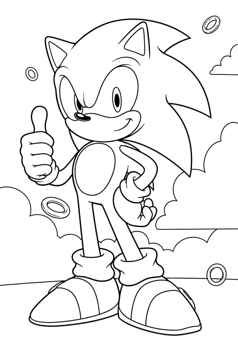 Sonic for Coloring: Printable Pages for Kids Sonic for Coloring: Printable Pages for Kids