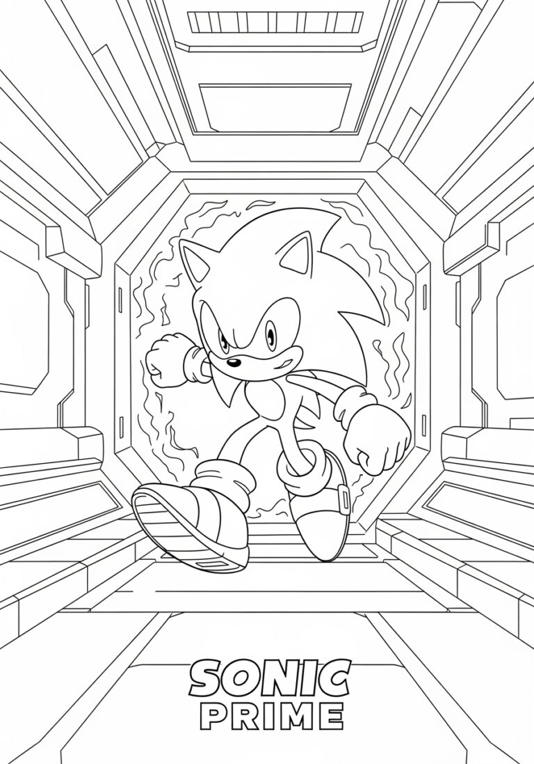 Sonic Prime Coloring Pages: Printable Fun for All Ages Sonic Prime Coloring Pages: Printable Fun for All Ages