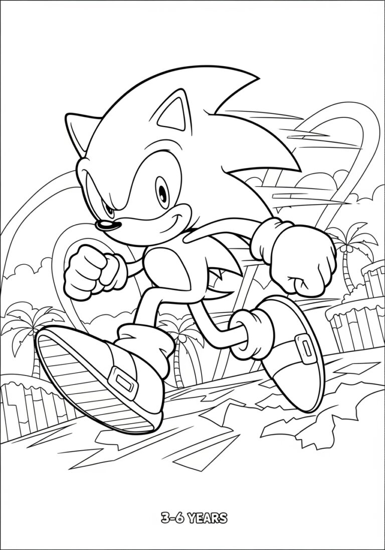 Sonic the Hedgehog Images to Color: Free Printable Pages Sonic the Hedgehog Images to Color: Free Printable Pages