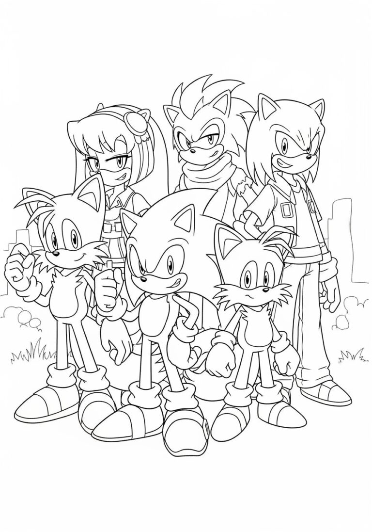 Sonic X Coloring Pages: Fun and Free Printables
