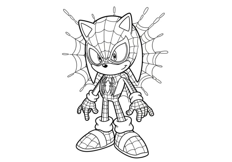 Spiderman Sonic Coloring Pages: Exciting Adventures Await! Spiderman Sonic Coloring Pages: Exciting Adventures Await!