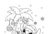 Stitch Christmas Coloring Pages for Festive Fun