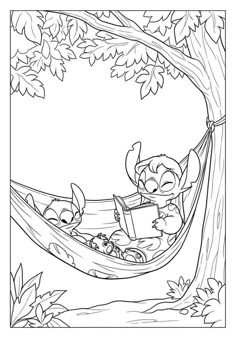 Stitch Coloring Pages to Print