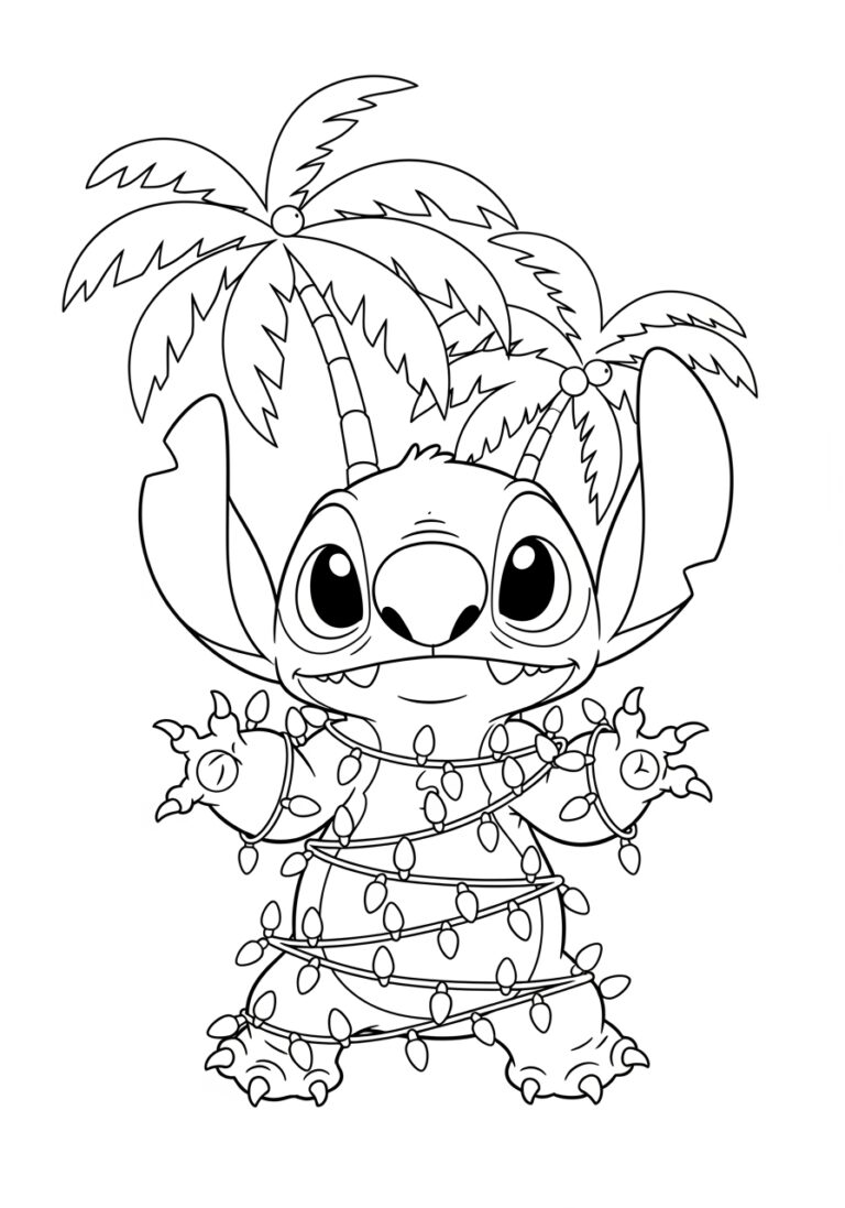 Fun and Creative Stitch Coloring Sheet for Kids