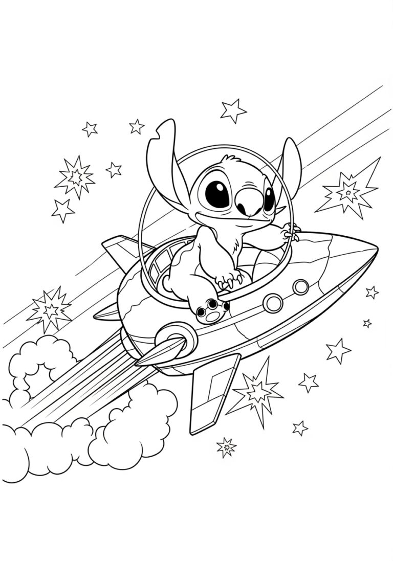 Stitch Movie Coloring Page: Fun Printable for Kids
