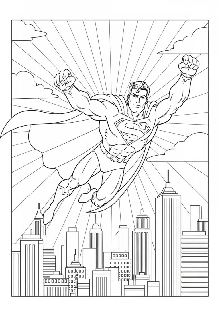 Explore Super Detailed Superman Coloring Pages Explore Super Detailed Superman Coloring Pages