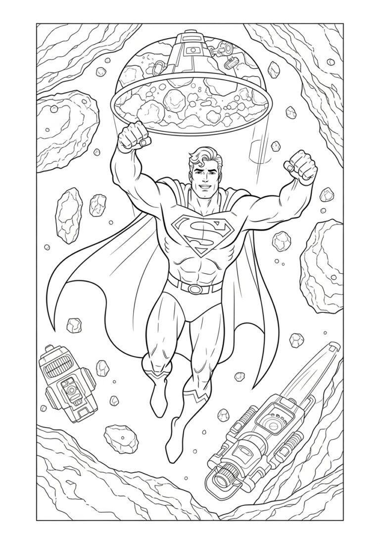 Superman Action Coloring Pages: Dynamic Hero Adventures Superman Action Coloring Pages: Dynamic Hero Adventures