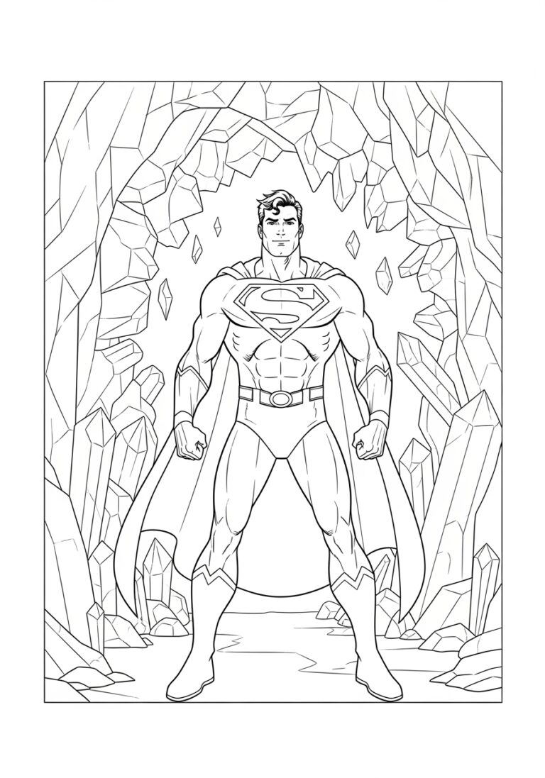 Superman and Justice League Coloring Pages