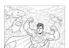 Superman Black and White Coloring Pages for Kids