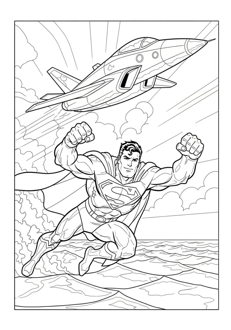 Superman Color by Number Pages: Fun and Engaging for Kids