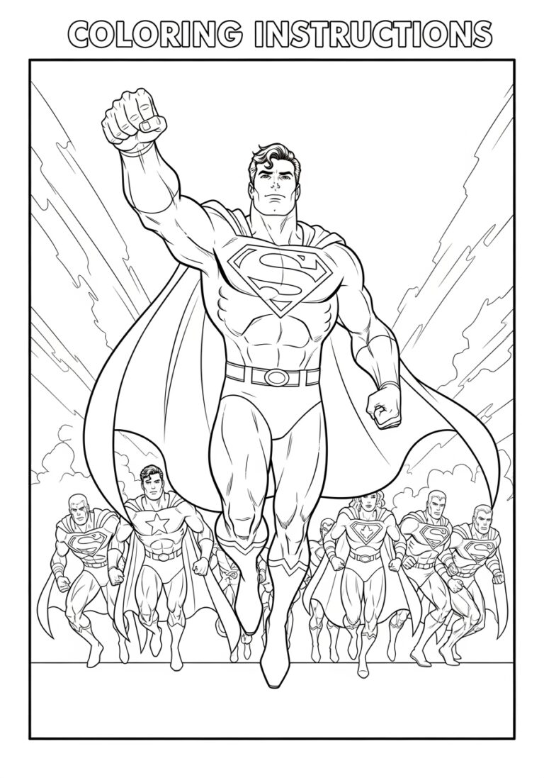 Superman Coloring Pages: Free Printable Adventures Superman Coloring Pages: Free Printable Adventures