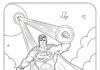 Superman Coloring Pages for Learning Colors