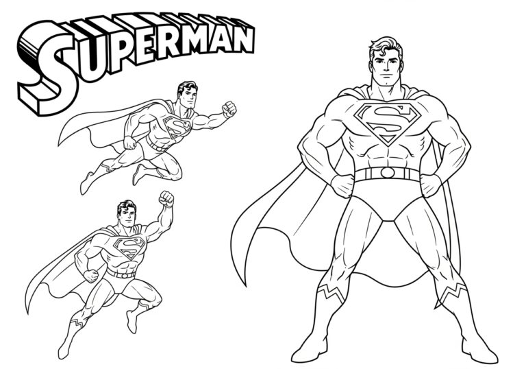 Superman Coloring Pages Free Printable Superman Coloring Pages Free Printable