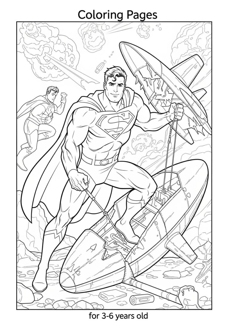 Download Superman Coloring Pages - Coloring Page Superman Coloring Pages Pdf 1753273809 768x1097