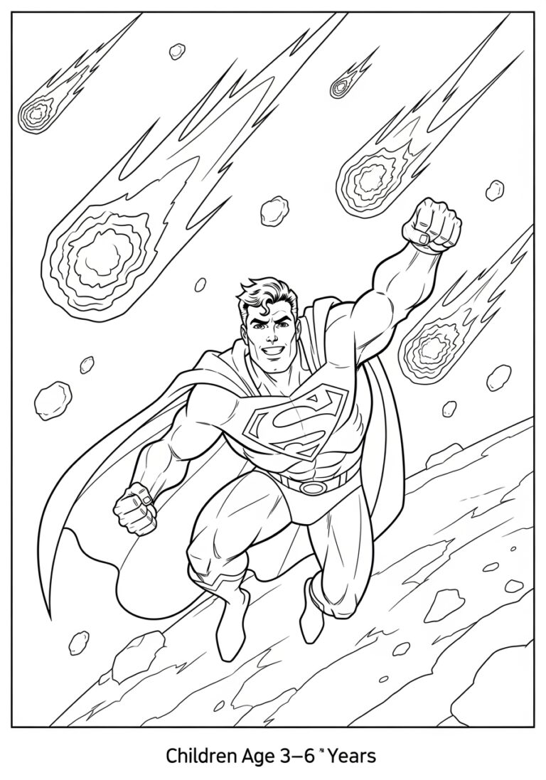 Superman Coloring Sheets for Kids Superman Coloring Sheets for Kids