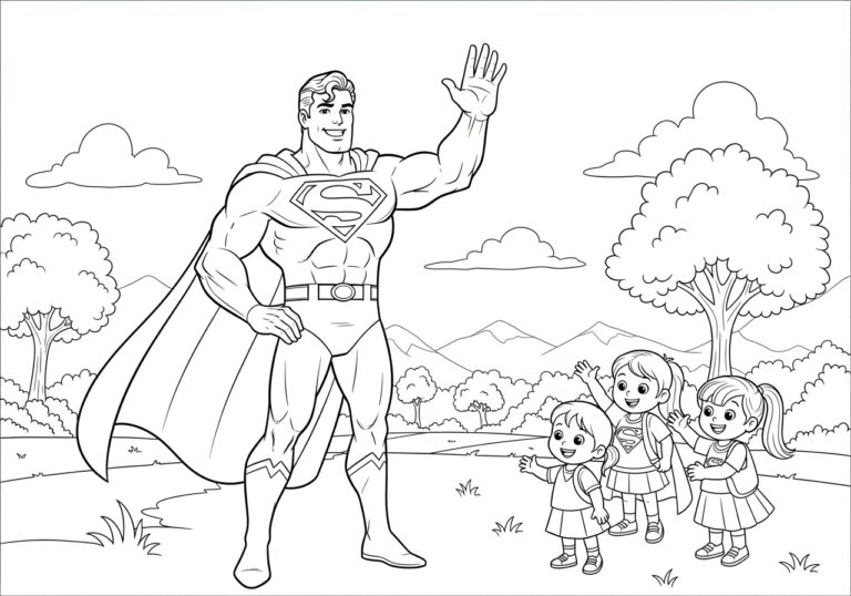 Explore Superman Educational Coloring Pages for Kids Explore Superman Educational Coloring Pages for Kids