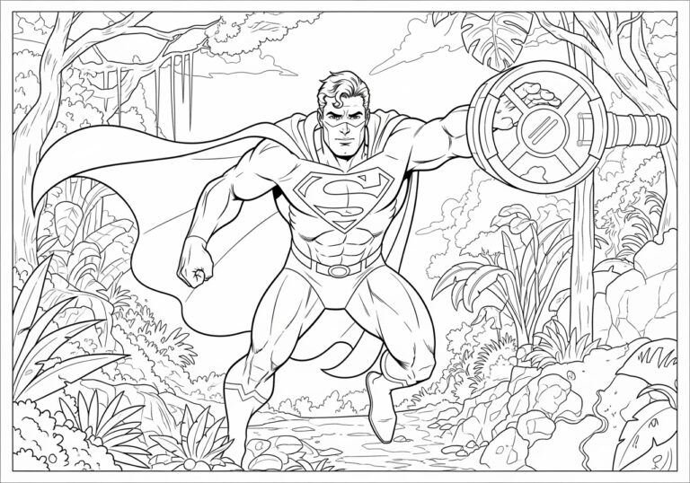 Superman Printable Coloring Pages for Kids Superman Printable Coloring Pages for Kids