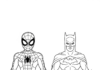 Spiderman Batman Coloring Pages for Kids