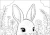 Adorable Bunny Coloring Page