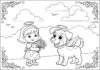 All Dogs Go to Heaven Coloring Pages