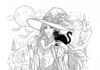 Beautiful Witch Coloring Page to Print and Color