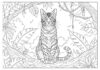 Bengal Cat Coloring Page to Print Out and Color