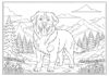 Printable Bernese Mountain Dog Coloring Page