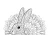 Bunny Mandala Coloring Page to Print Out and Color