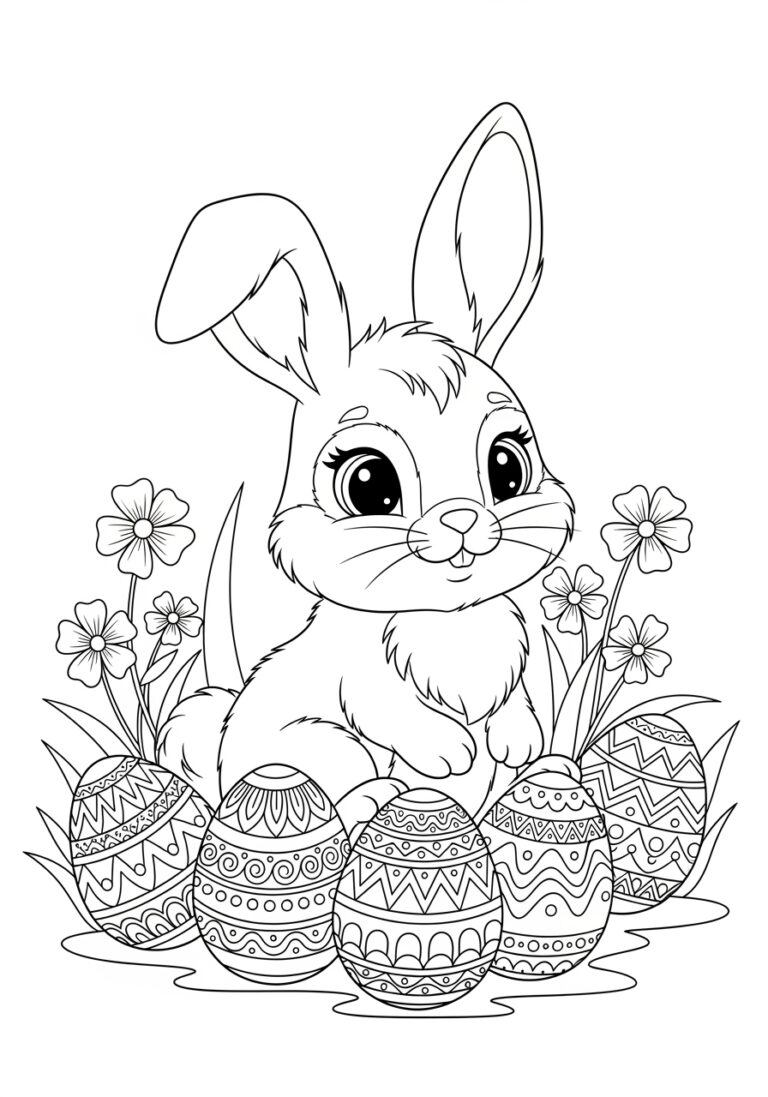 Bunny Picture to Print and Color