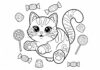 Candy Cat Poppy Playtime Coloring Page
