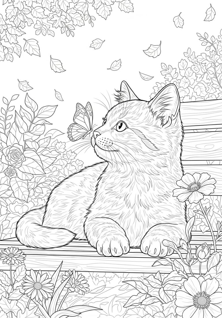 Cat Picture to Print Out and Color Cat Picture to Print Out and Color
