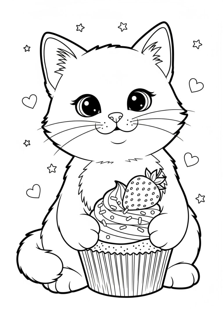 Cat Drawing Printable to Color Cat Drawing Printable to Color