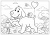 Clifford the Big Red Dog Color Pages: Fun and Free Printables