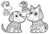Coloring Pages for Adults: Dogs Edition