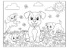 Fun and Free Coloring Pages Puppies Printables for Kids