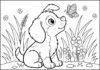 Coloring Pic of a Dog: Free Printable Coloring Page