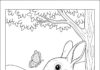 Coloring Picture of a Rabbit to Print Out and Color