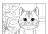 Coloring Sheet of a Cat to Print Out and Color