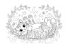Coloring in Cat Picture