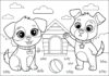 Cute Cartoon Dog Coloring Pages