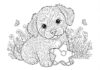 Cute Dog Coloring Pages for Adults